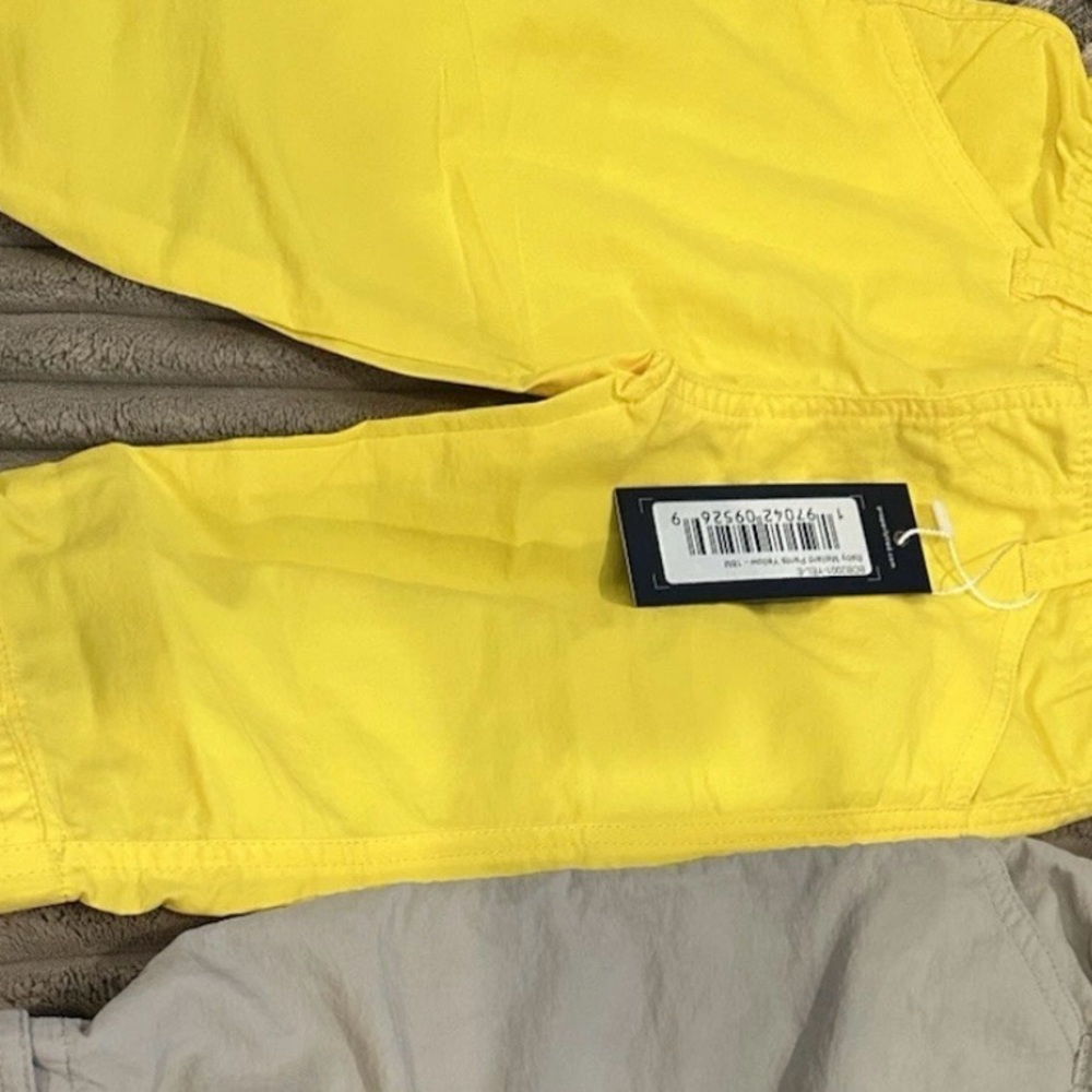 Vibrant Yellow Kids Casual Pants